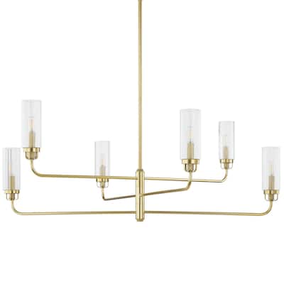 Hudson Valley Lighting 9306 Halifax 6 Light 48" Wide Chandelier