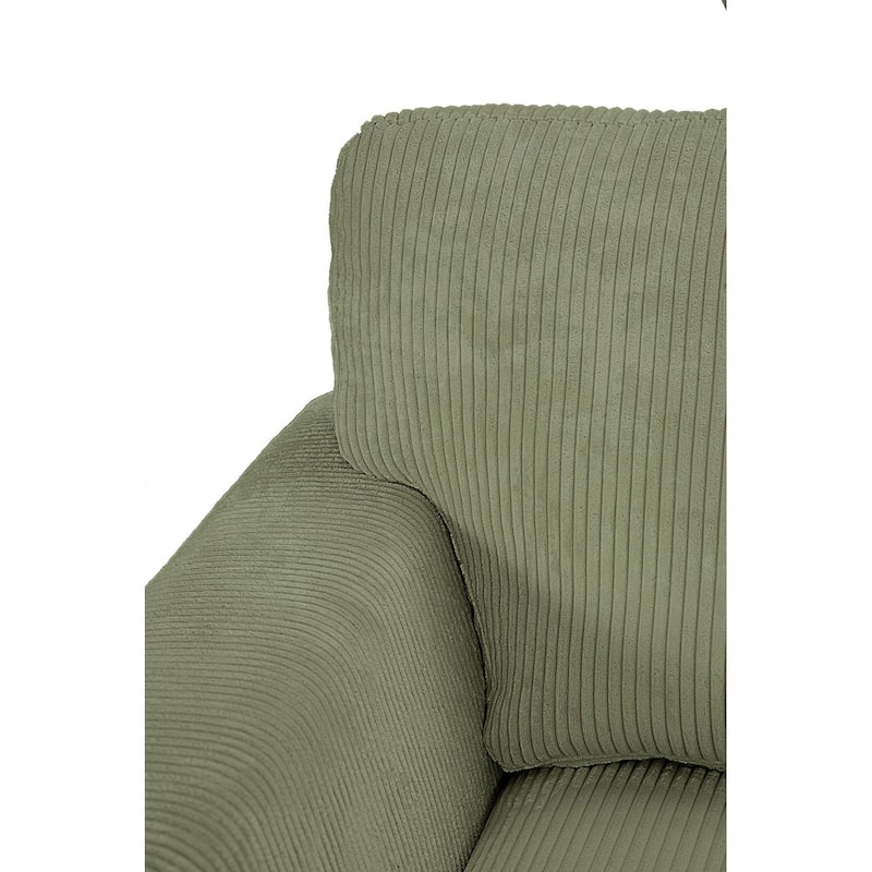 5 PCS Corduroy Flexible Combination Sectional Sofa Couch