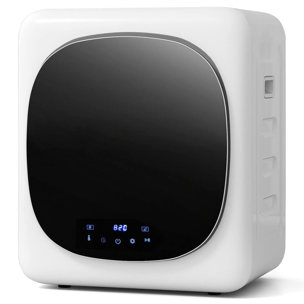 Costway 1.5 cu.ft Compact Drying Machine with Stainless Steel Tub & - as pic shows - See Details