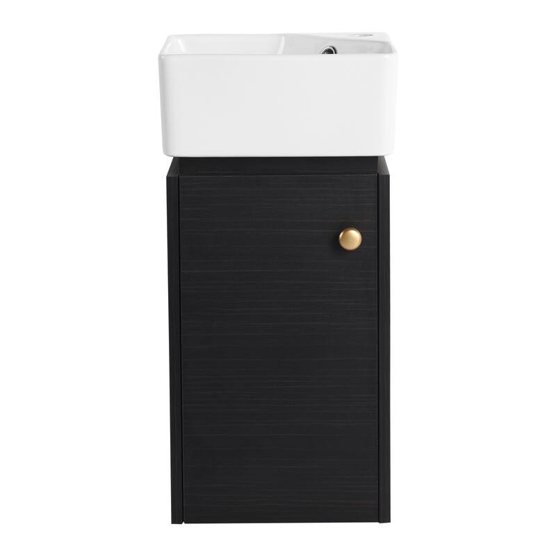Topcraft 12-inch Wall Mount Bathroom Cabinet with Sink - 12"