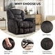 preview thumbnail 20 of 23, Rocker Recliner Chair Oversized Manual 360° Swivel Recliners for Living Room