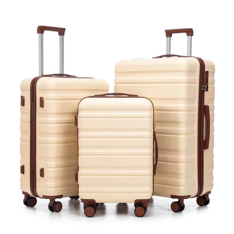 Fashion Luggage Lightweight Luggage, 3-Piece Set with Universal Wheels and Telescopic Handle, for Boarding and Travel