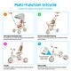 preview thumbnail 10 of 8, 7-in-1 Folding Kids Tricycle with Adjustable Parent Handle