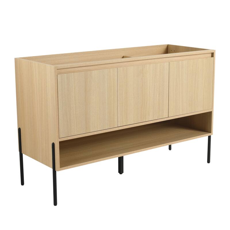 48" Freestanding Bathroom Vanity & 3 Soft-Close Cabinet Doors -Excluding Sink