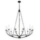 preview thumbnail 7 of 6, Arabella 12 Light Chandelier - Matte Black