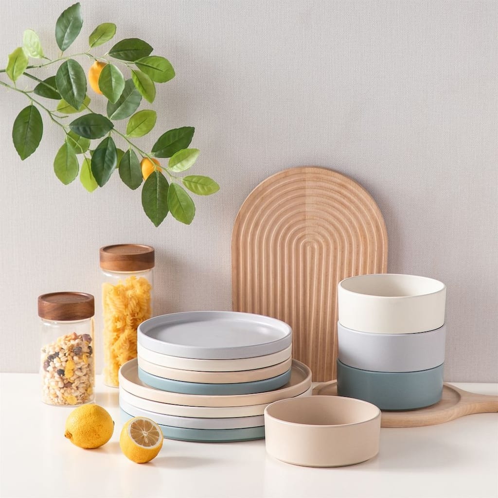 vancasso VENUS 12-Piece Matte Dinnerware Set, Service for 4
