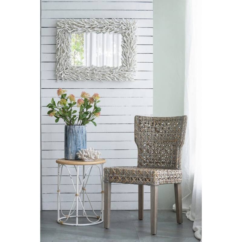 Rectangular Wall Mirror - 29" - White