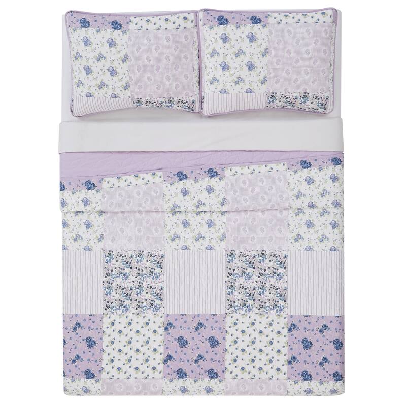Cannon Elissa Patchwork Quilt Set