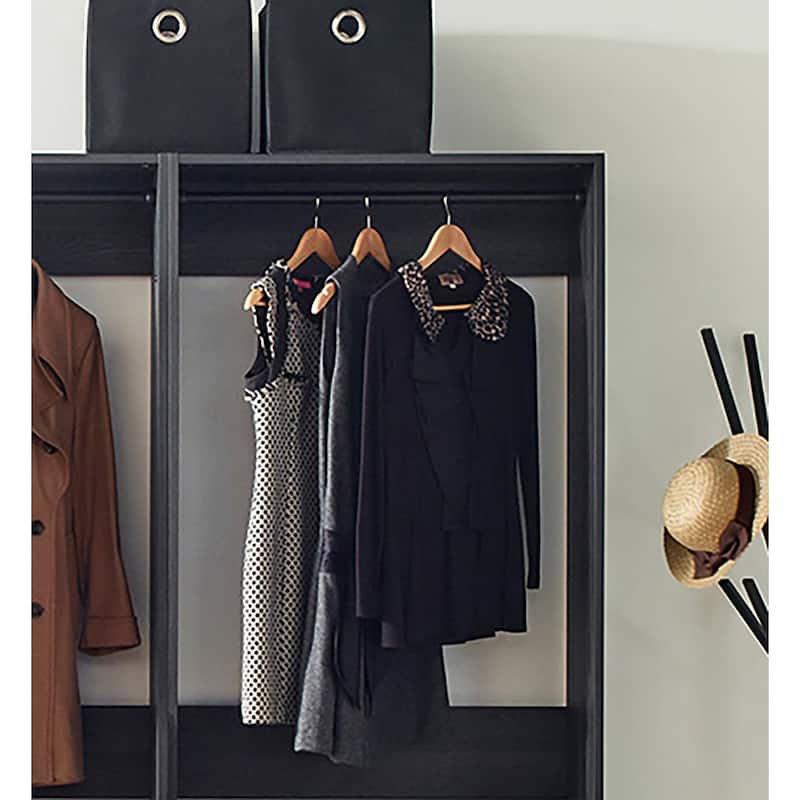 Prosper Freestanding Walk in Wood Closet System - 83" H x 94.2" W x 15.7" D