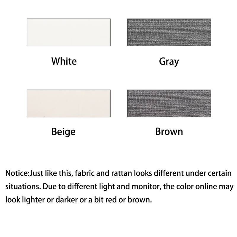 Roomfitters PE Wicker Rattan Double Chaise Lounge Daybed with Adjustable Back and Cushions