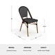 preview thumbnail 17 of 29, Martha Stewart All Weather Woven Bistro Table and Chairs Set with Aluminum Frames - 19"W x 21.75"D x 35"H