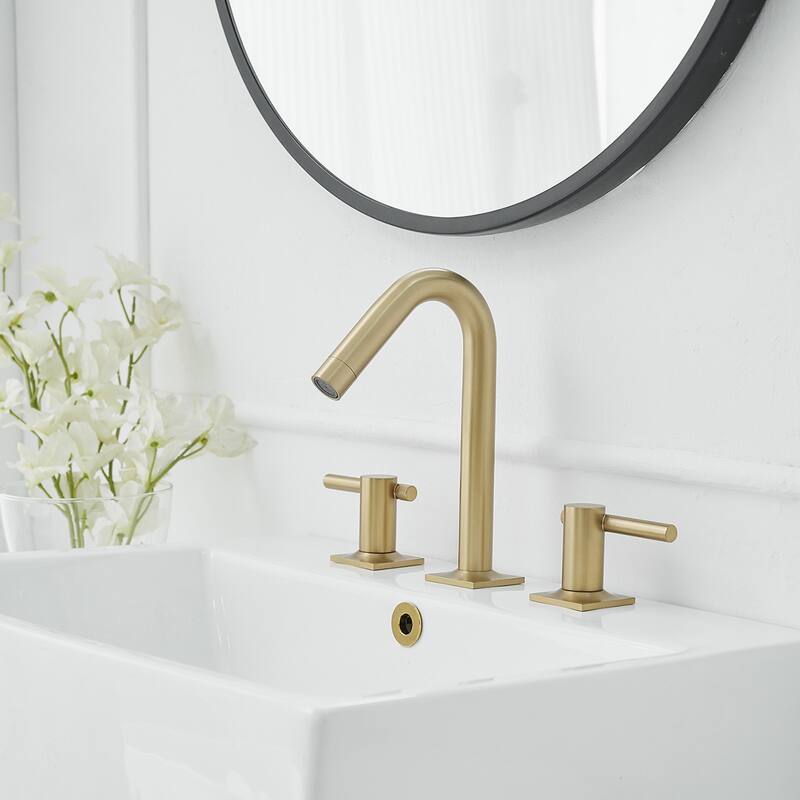 Two-Handle Faucet with Pop-Up Spout