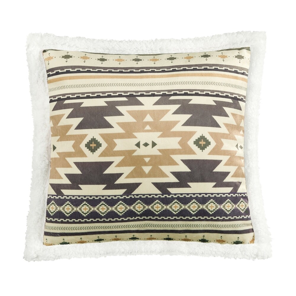 Pair Southwest Wool Pillow Cover 18x18 -Papago Style - Mission Del
