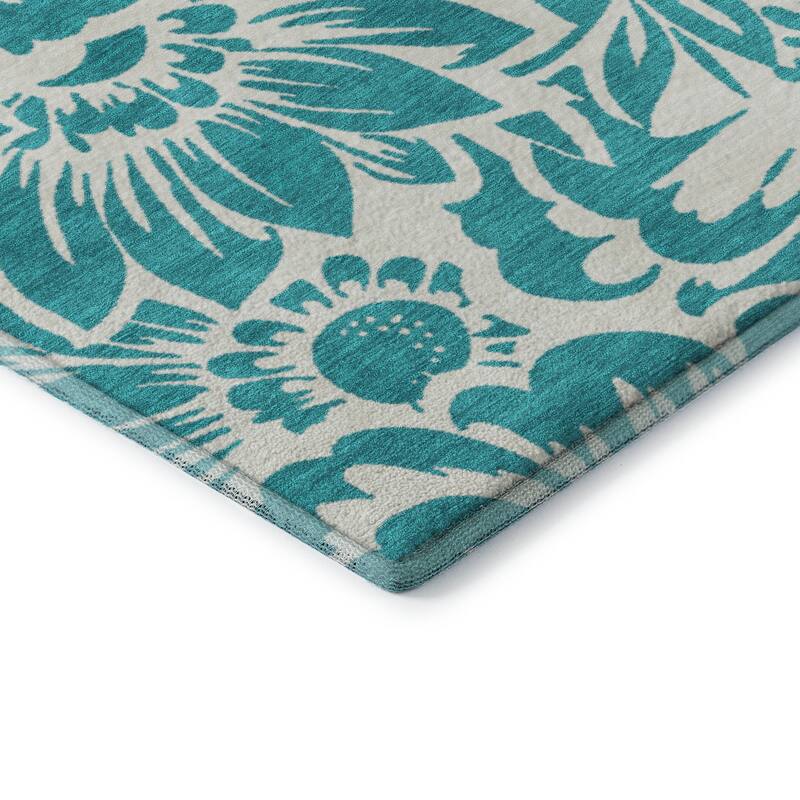 Premium Washable Super Soft Modern Floral Mayfield Rug