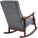 preview thumbnail 29 of 39, AVAWING Upholstered Rocking Chair Modern High Back Armchair