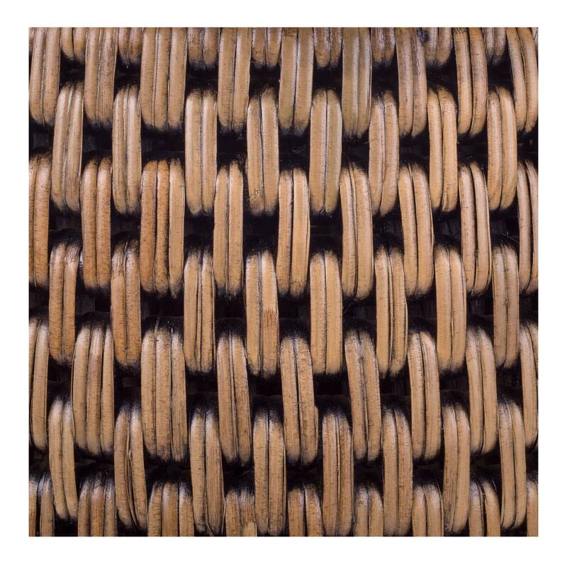 NPD Furniture Kamari Rattan Coffee Table & Side/ End Table with Wood Top