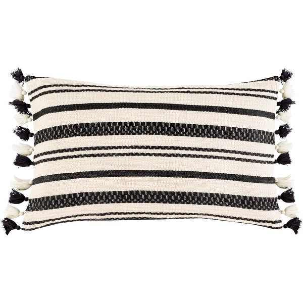 Bohemia Cotton Linen Tassel Striped Jacquard Decorative Throw Pillow Covers New