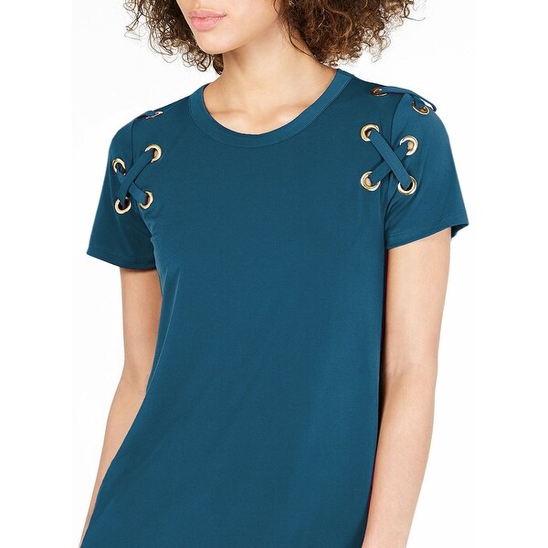 Michael kors shirts womens blue clearance