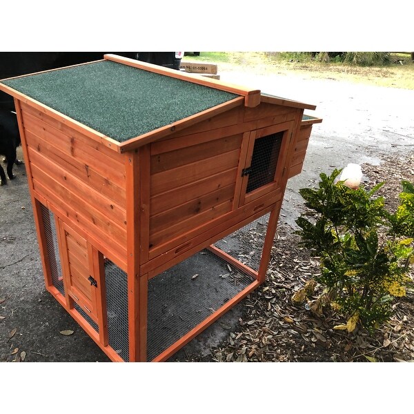 Shop Trixie 2 Story Chicken Coop With Outdoor Run Brown On Sale