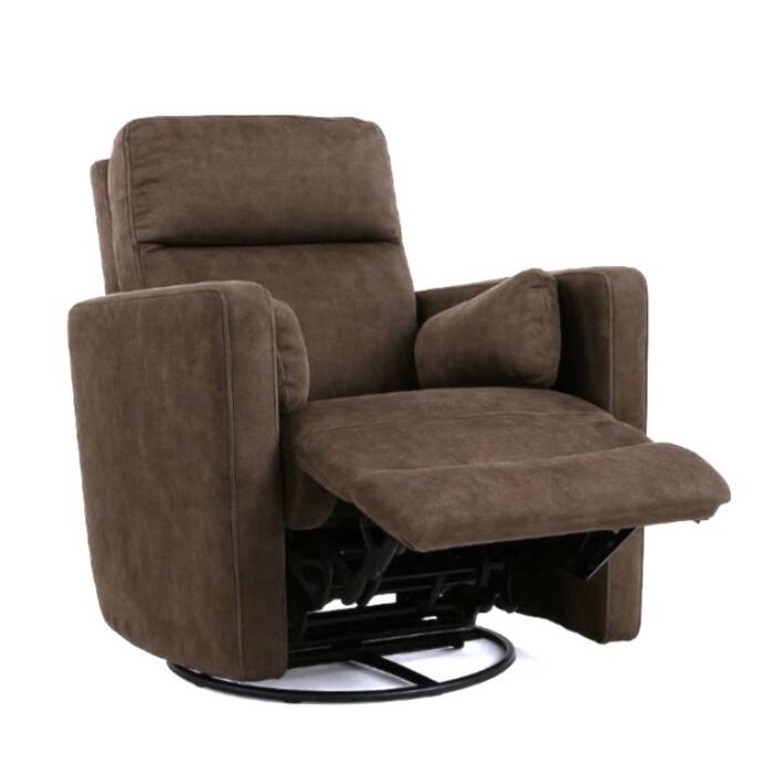 Cozy Microfiber Manual Swivel Recliner