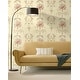 preview thumbnail 3 of 2, Seabrook Designs Janen Floral Vase Unpasted Wallpaper