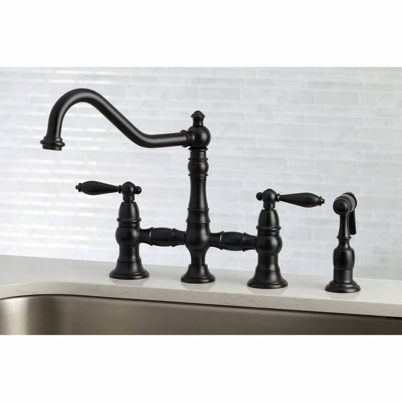Kingston Brass Restoration Kitchen Faucet with Side Sprayer