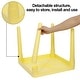 preview thumbnail 6 of 5, Kids Activity Table and Chair Plastic 4 Set Yellow Table Primary Chairs