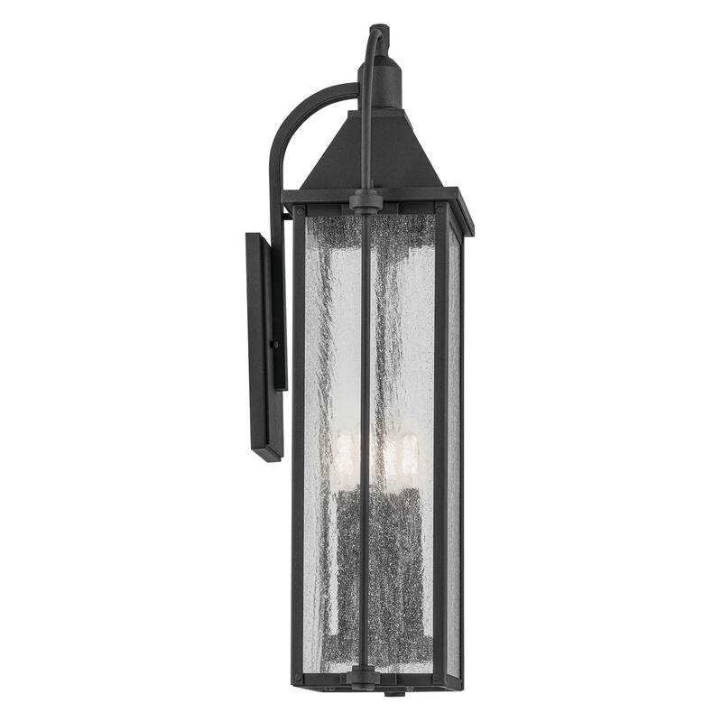 Kichler Lighting Harbor Row 4-Light Textured Black Outdoor Wall Sconce - 28.75 in