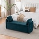 preview thumbnail 24 of 48, Storage Bench for Bedroom, 60" End of Bed Bench for King Size Bed Modern Upholstered Long Bench with Tufted Arm