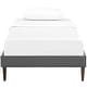 preview thumbnail 4 of 7, Tessie Twin Bed Frame with Squared Tapered Legs