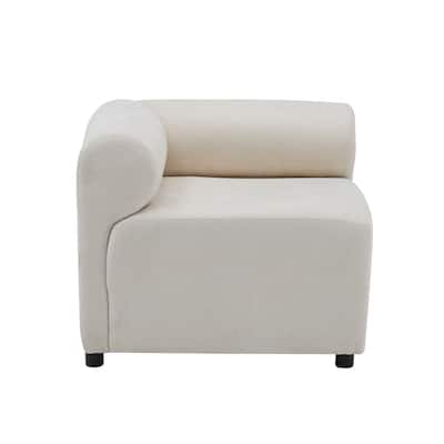Beige Fabric Modular Corner Chair - Comfortable, Easy Assembly, 31x31x27 inches, 54 pounds