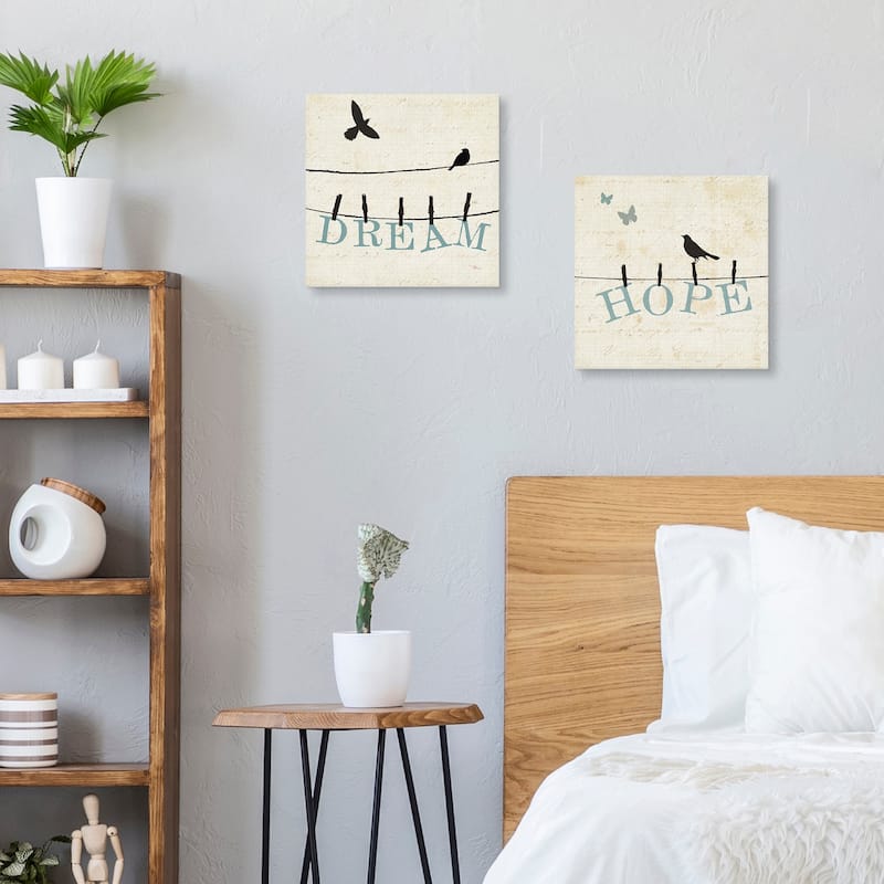 Bird Talk I & IV Canvas Art Prints