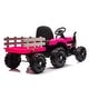 preview thumbnail 17 of 70, Electric Ride-On Tractor and Trailer for Kids, 24V, Bluetooth, Remote Control, and Safety Belt