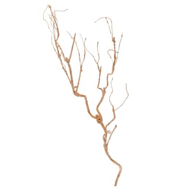 Glittered Artificial Christmas Twig Branch Spray - 32" - Set of 6 - Bronze