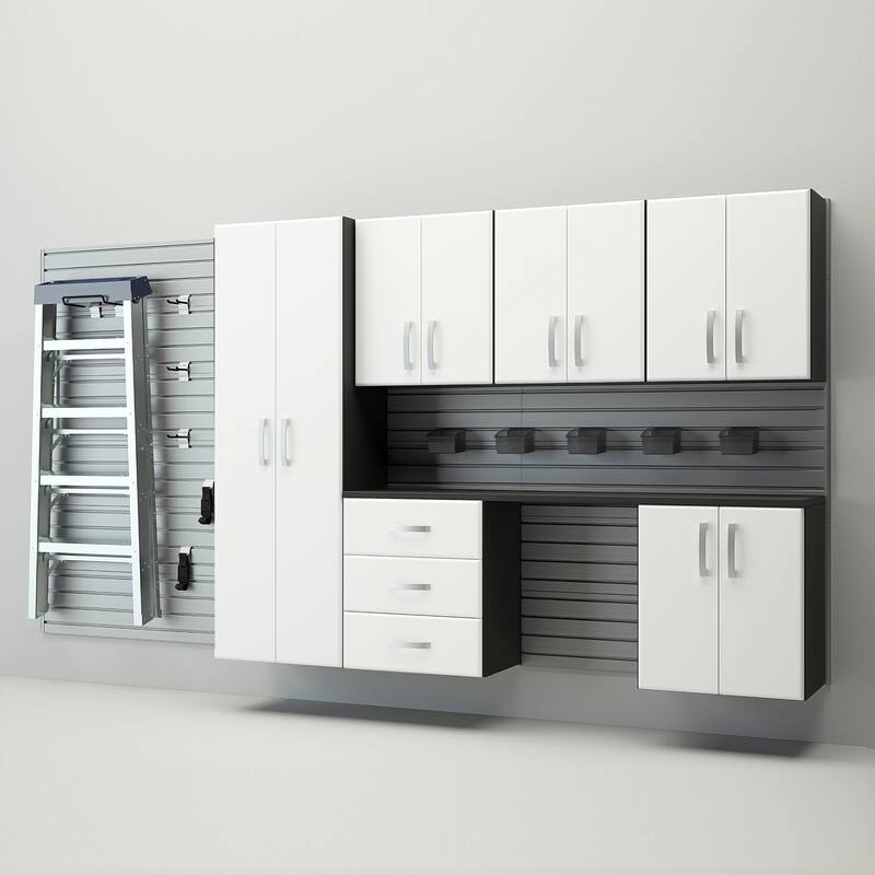 Flow Wall 24 Piece PVC Indoor Deluxe Cabinet Storage Set