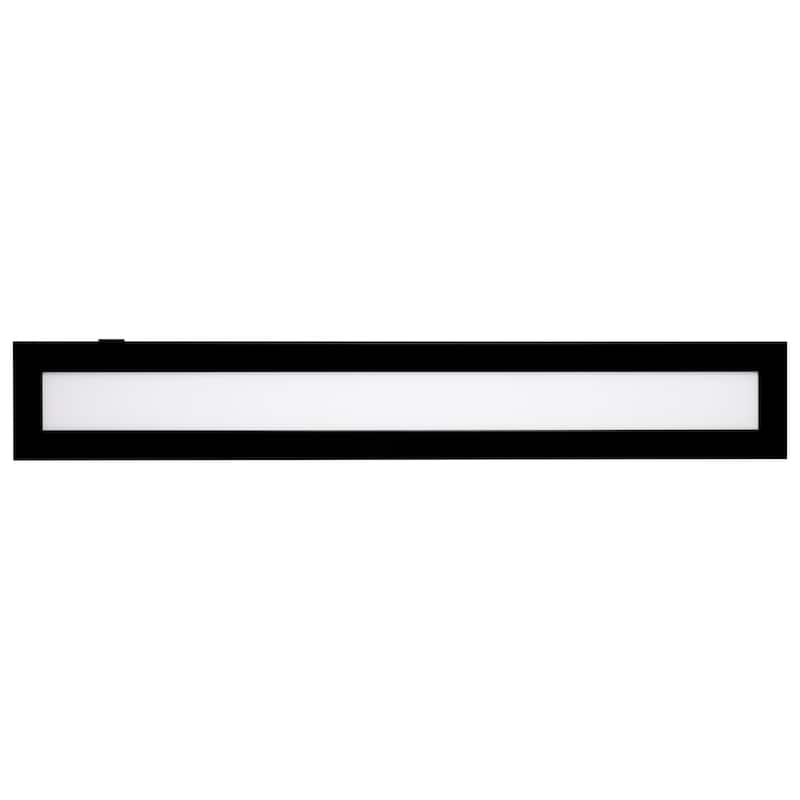 Blink Pro Plus 32W 5.5 in. x 36 in Surface Mount LED CCT Selectable 90 CRI Black Finish 120/277V Rectangular Shape