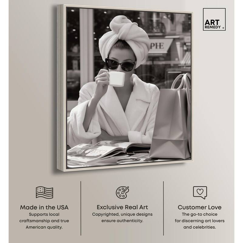 Early Morning Coffee Canvas by Art Remedy
