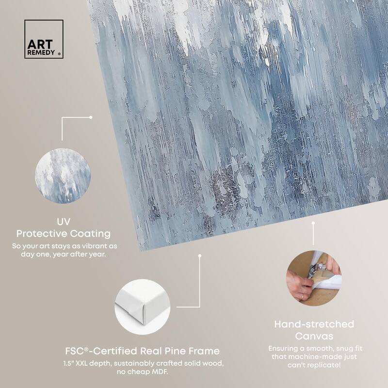 Frosted Glass Canvas Set of 2 by Art Remedy, Gallery Wrapped