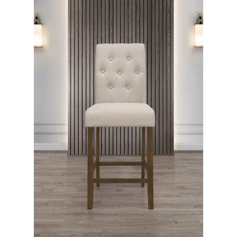 Rolla 5-pieces Counter Height Dining Table and Chair - 4 Chairs Ony - Brown