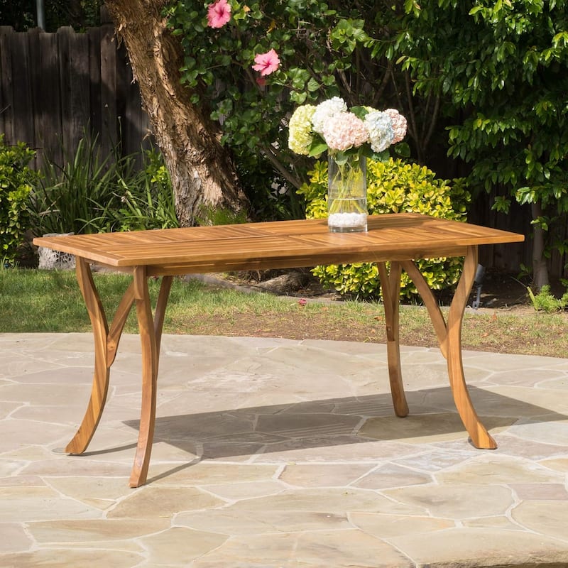 7-Piece Outdoor Acacia Wood Dining Set