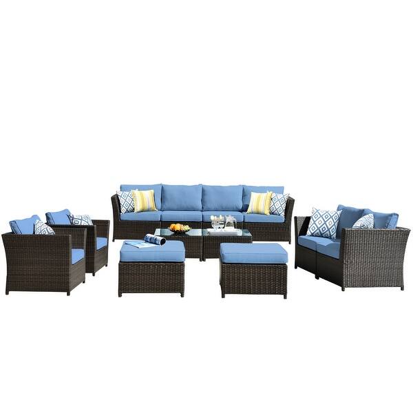 Ovios Patio Furniture Set Outdoor 12 Pcs Sets Pe Ovios Patio Furniture Set Outdoor