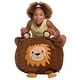 preview thumbnail 61 of 94, Animal Bean Bag Chair for Kids, Soft Cozy Animal Chair for Bedrooms Medium - 18 inch - Brown Lion