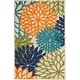 preview thumbnail 99 of 112, Nourison Aloha Floral Modern, Indoor/Outdoor Area Rug 2'8" x 4' - Multicolor
