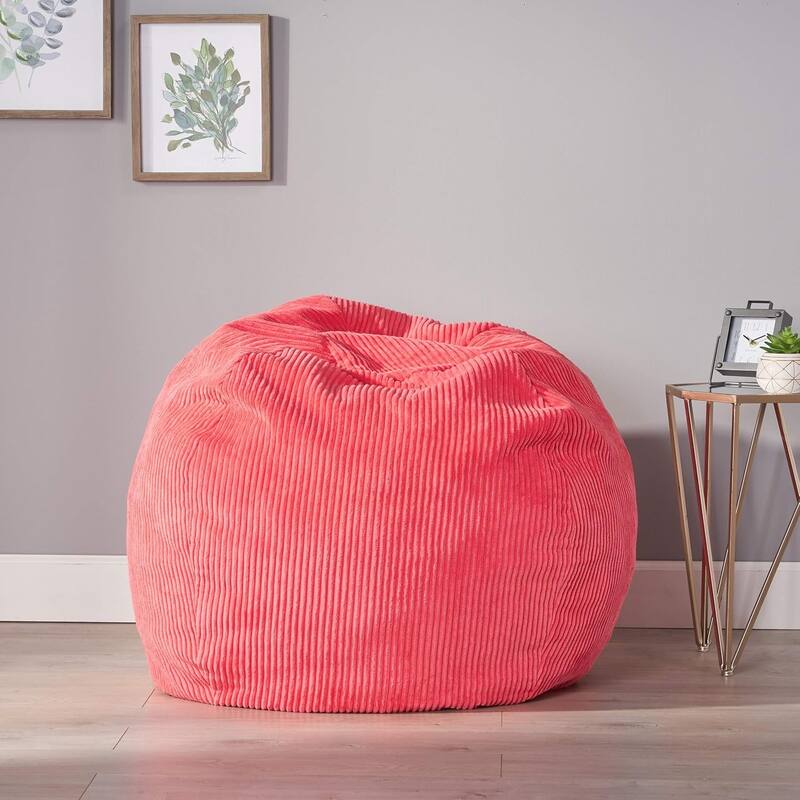 Roomfitters Corduroy Bean Bag Chair with Ultra Soft Cover, Perfect for Reading and Lounging