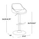 preview thumbnail 20 of 144, Silver Orchid Svellingen Adjustable Bar Stool with Rounded T Footrest - Set of 2