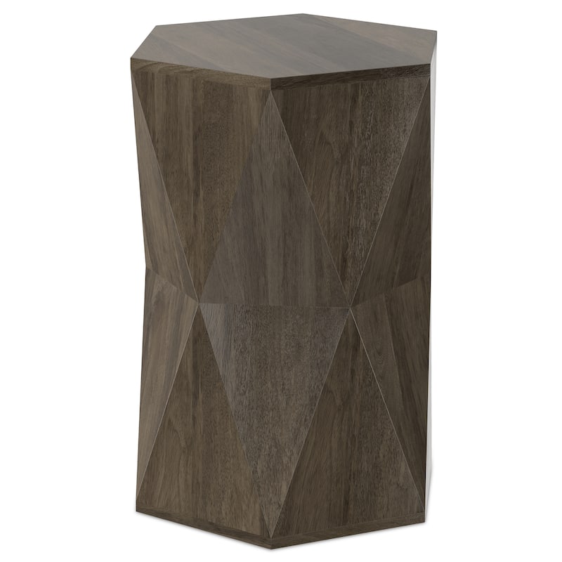 WyndenHall Jerome 16 inch Wide Solid Mango Contemporary End Table & Fully Assembled - 16"W x 16"D x 22"H