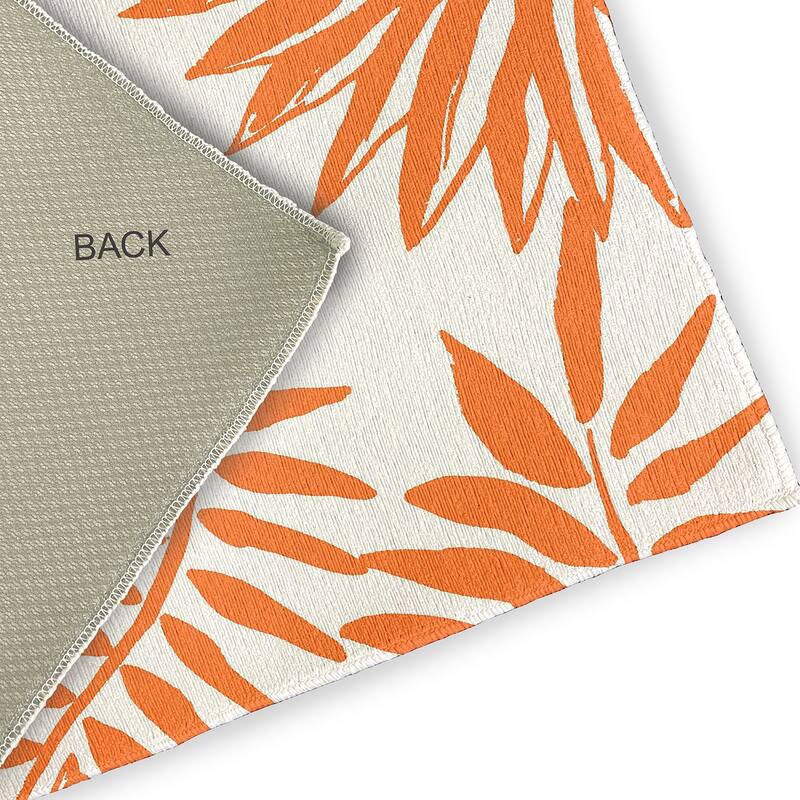 Pineapple Leaves Spring Chenille Indoor/Outdoor Rug