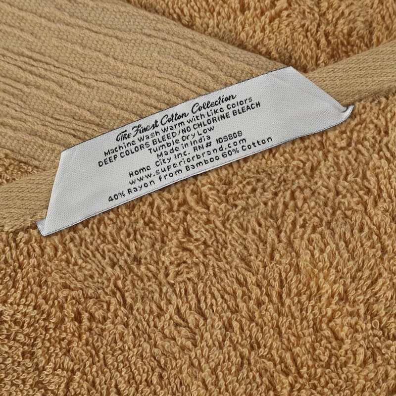 Superior Sierra Rayon From Bamboo Cotton Blend Face Towel Washcloth Set of 12