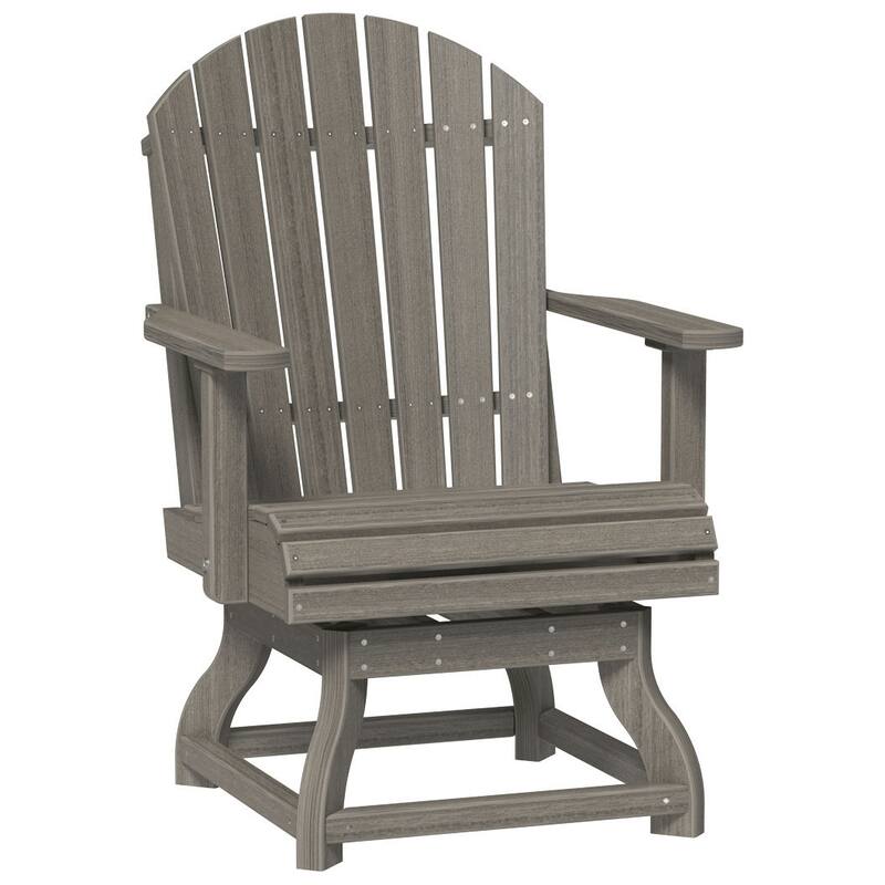 Set of 4 Poly Lumber Adirondack Swivel Chairs