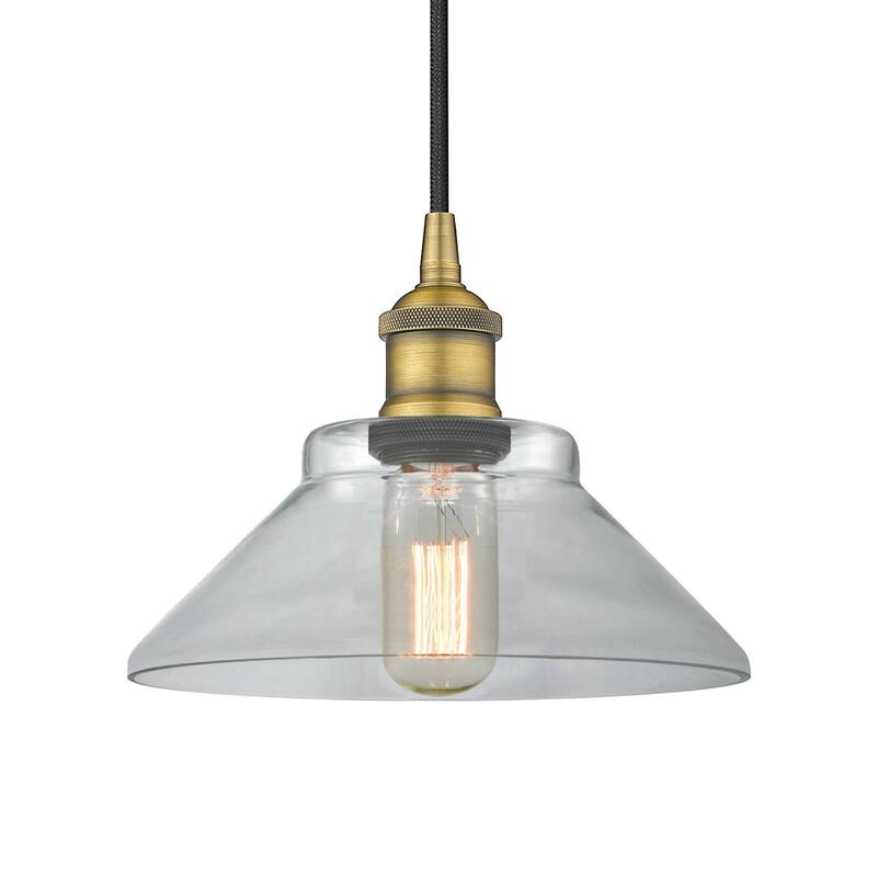 Innovations Lighting 616-1P-8-8 Orwell Pendant Orwell 8" Wide Mini - Brushed Brass / Clear